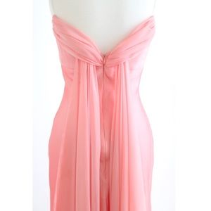 Beautiful coral chiffon gown
